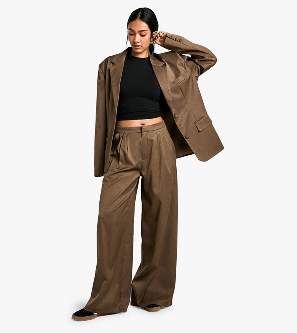 Tailored Wide Leg Trousers