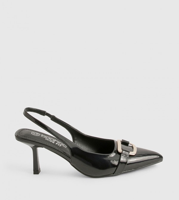 Hardware Detail Slingback Pumps