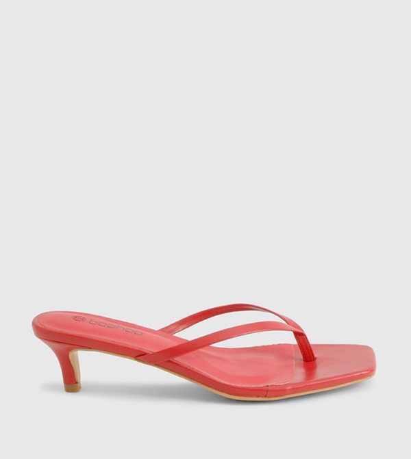 Post Kitten Heel Sandals