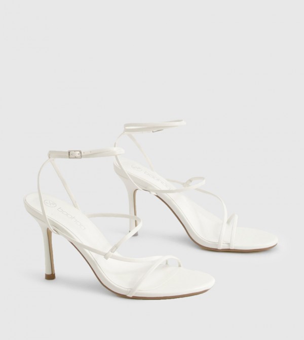 Skinny Strap Stiletto Heel Sandals