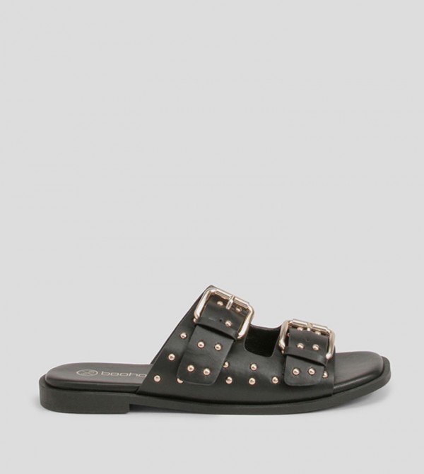 Studded Detail Flat Sandals