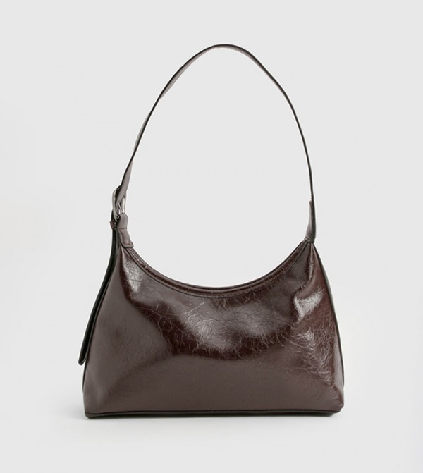 Western Buckle Patent PU Shoulder Bag