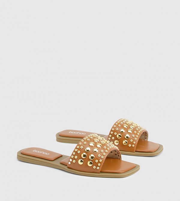 Studded Flat Sandals