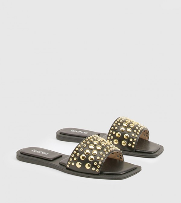 Studded Flat Sandals