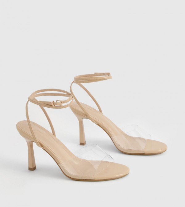 Ankle Tie Stiletto Heeled Sandals