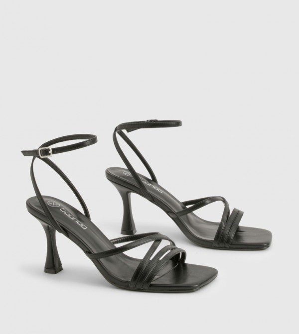 Strappy 2 Part Heeled Sandals