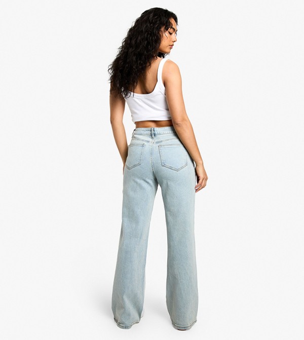 The High Waist Loose Straight Fit Jeans