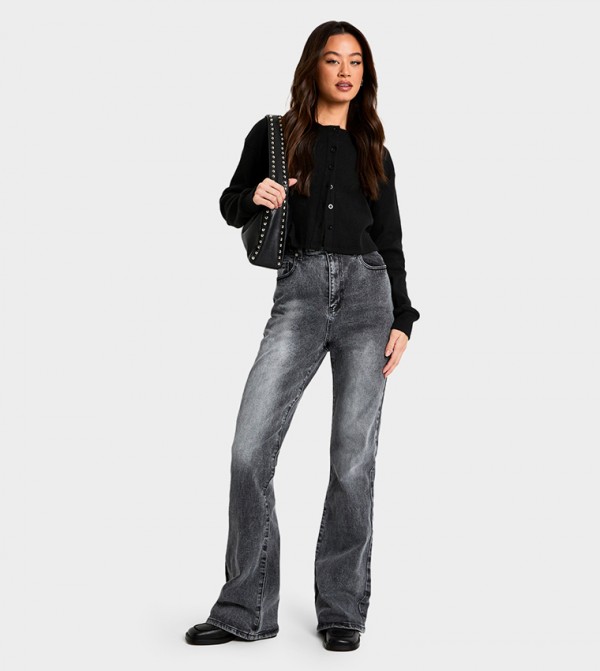 Tall Faded Flared Jeans
