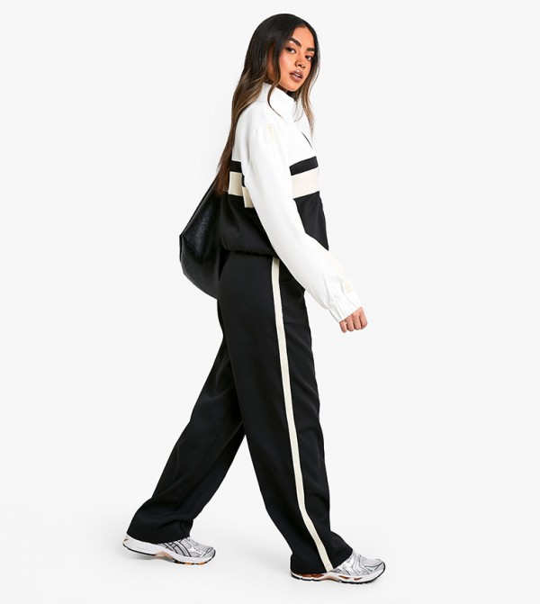 Stripe Color Block Woven Tracksuit Bottom