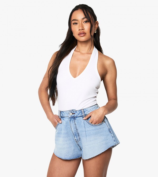 Flippy Wide Leg Denim Shorts