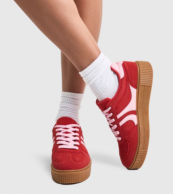 Color Block Platform Sneakers