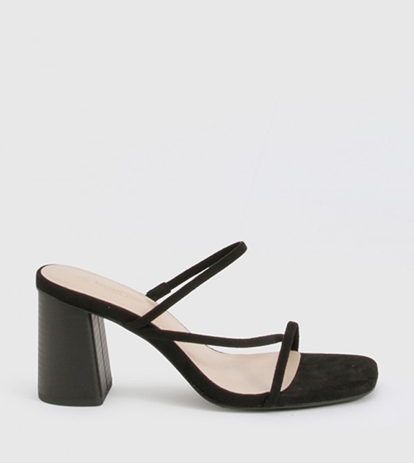 Strappy Stacked Block Heel Sandals