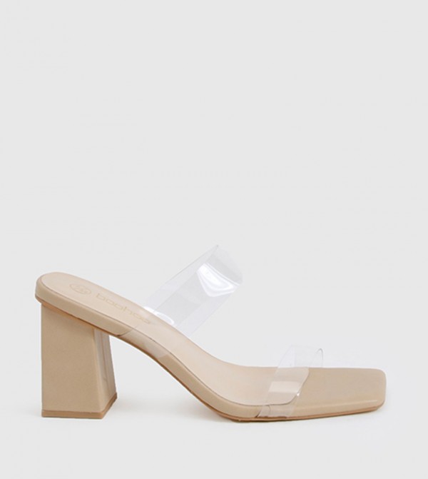 Double Strap Block Heel Sandals