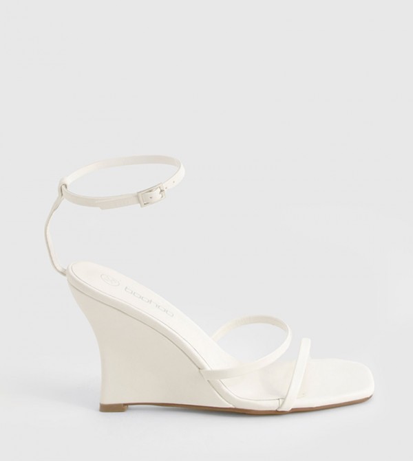 Triple Strap Wedge Sandals