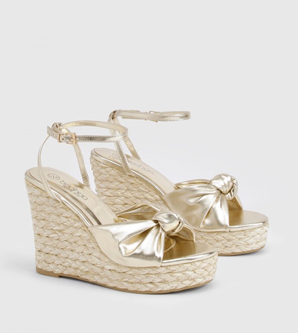 Wide Fit Knot Detail Wedges