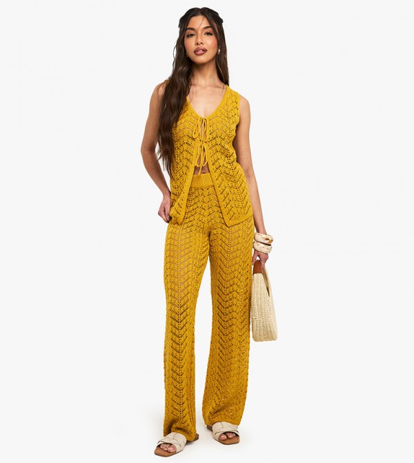Crochet Wide Leg Trousers