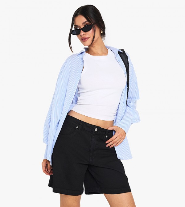 Tall Denim Boyfriend Shorts