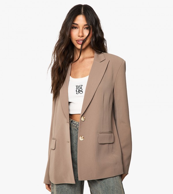Tailored Woven Single Breasted Blazer