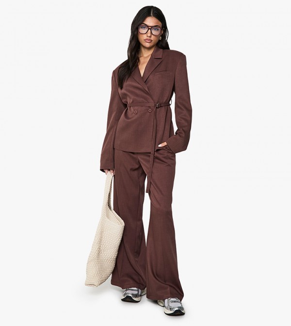 High Waist Wide Leg Trousers