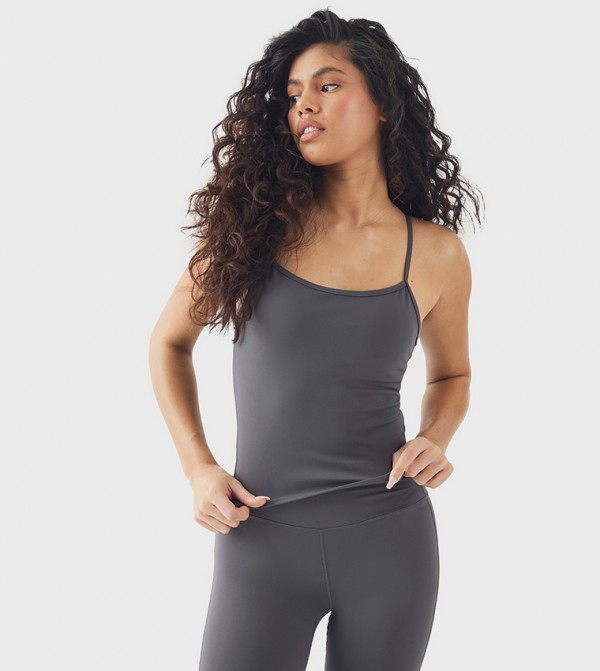 Super Soft Peached Sculpt Padded Strappy Cami Top