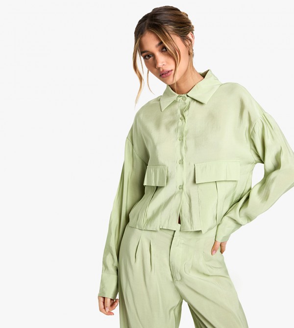 Fluid Utility Crop Shirt