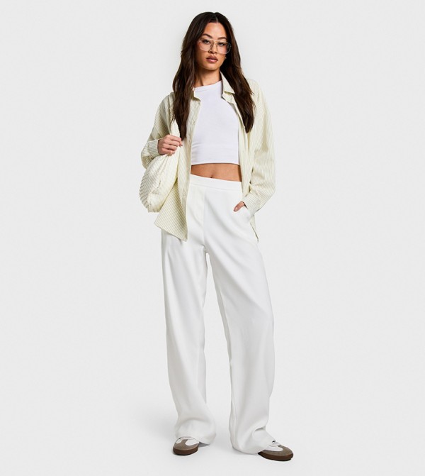 Tall Clean Waistband Tailored Trousers
