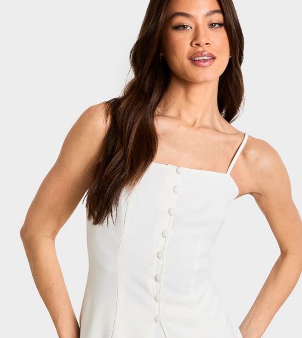 Tall Solid Strappy Top
