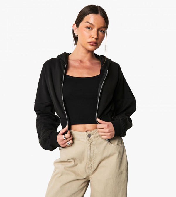 Corset Balloon Sleeves Cropped Jacket