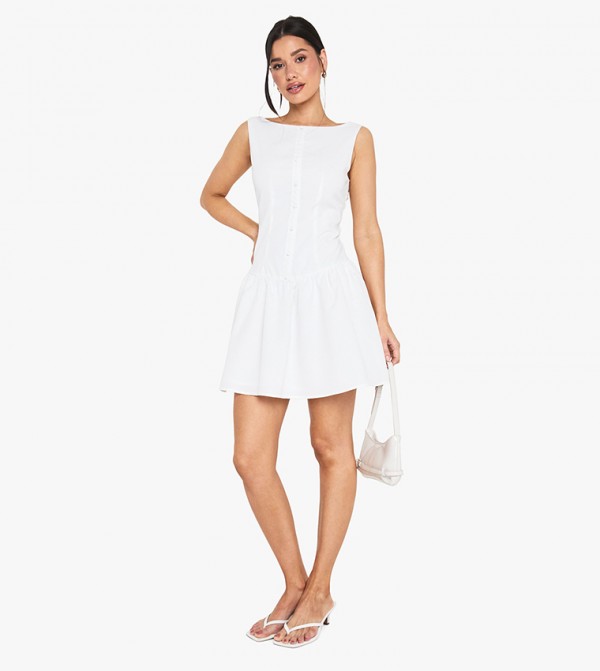 Tall Drop Waist Shift Mini Dress