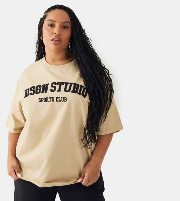 Curve DSGN Toweling Embroidered T-Shirt