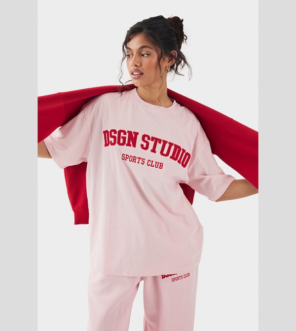 Dsgn Printed Oversized T-Shirt