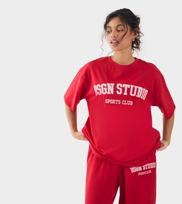 Dsgn Printed Oversized T-Shirt
