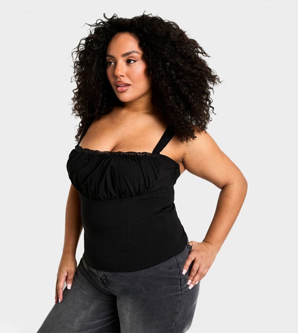 Curve Ruched Strappy Corset
