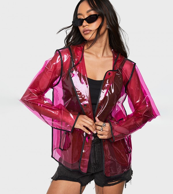 Short Transparent Festival Mac Overcoat