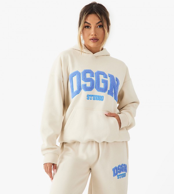 Dsgn Studio Appliqued Oversized Hoodie