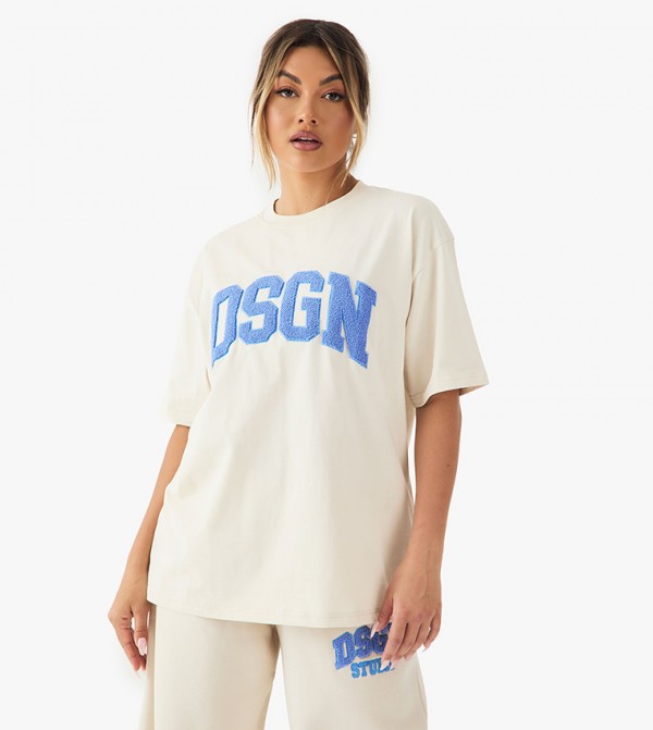Dsgn Studio Appliqued Oversized T-Shirt