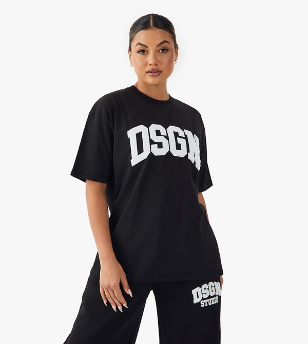 Dsgn Studio Appliqued Oversized T-Shirt