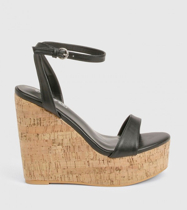 2 Part Cork Wedge Sandals