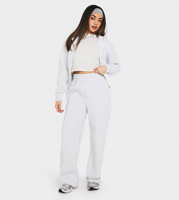 Solid Straight Fit Sweatpants