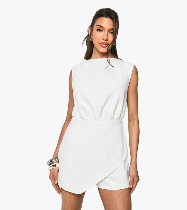 Tailored Wrap Front Playsuit