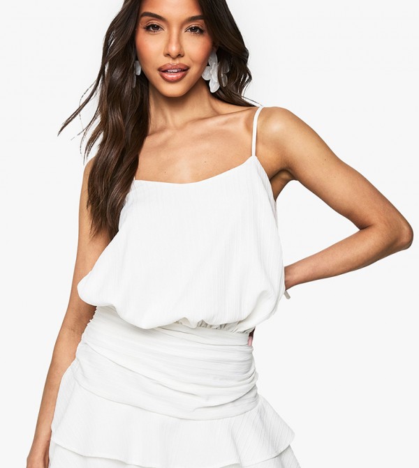 Ruched Strappy Playsuit