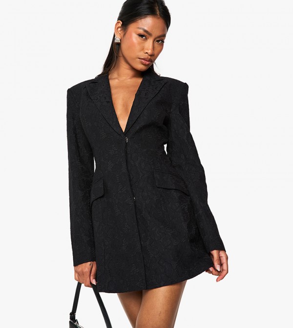 Lace Tailored Blazer Dress
