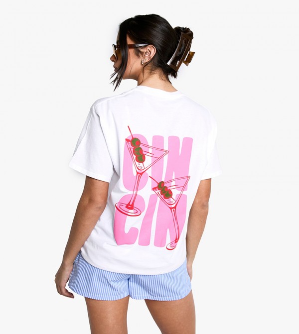 Back Printed Oversized T-Shirt