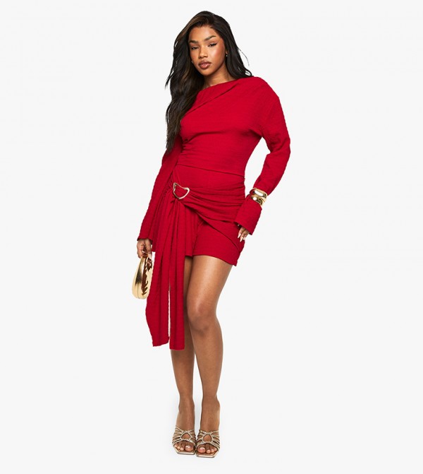 Textured Asymmetric Playsuit