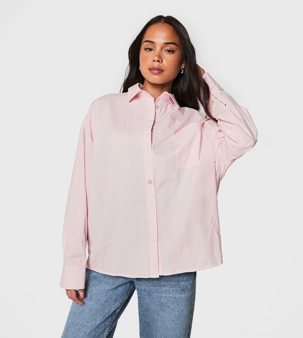 Cotton Poplin Oversized Shirt