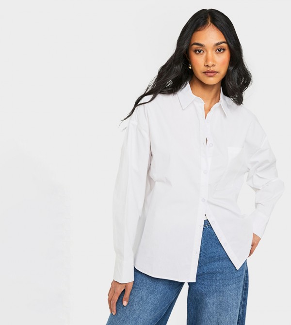 Cotton Poplin Oversized Shirt