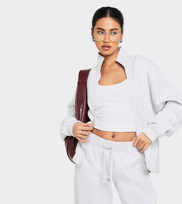 Zip Through Long Sleeves Jacket