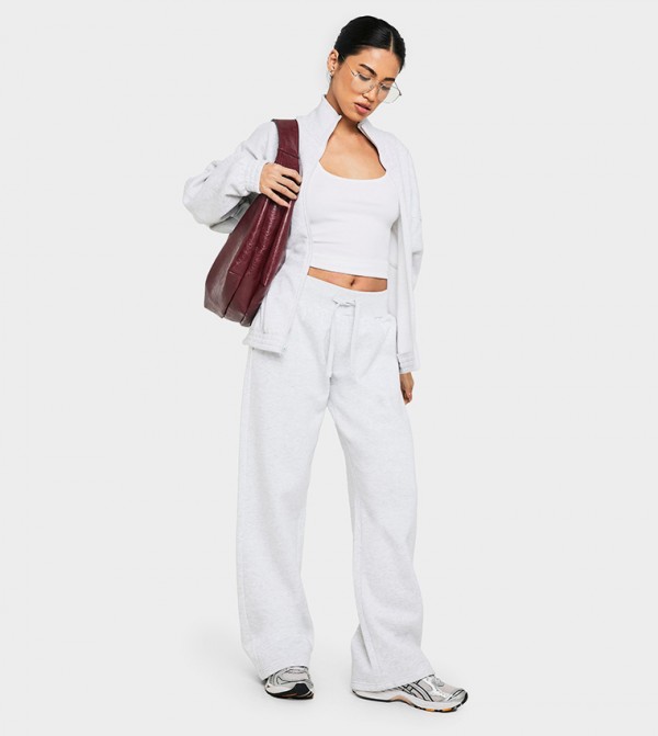 Deep Drawstring Waist Low Rise Sweatpants