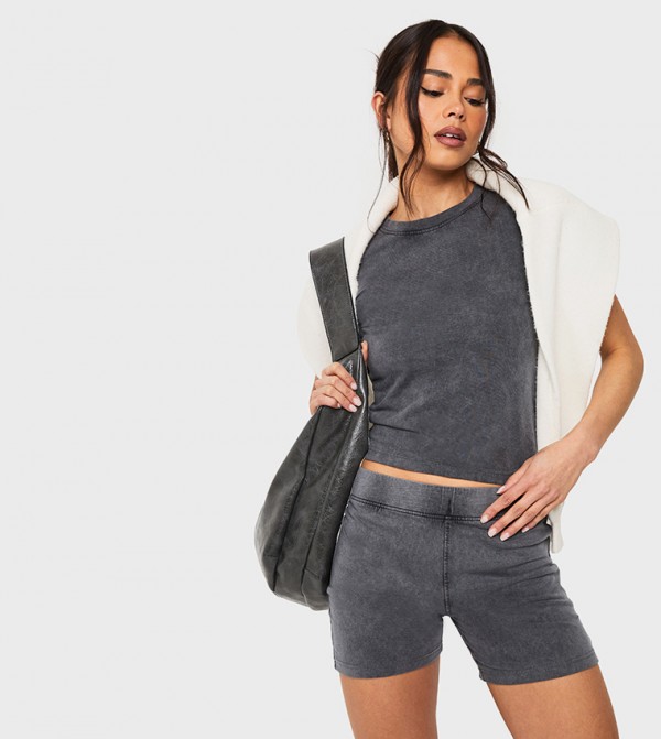 Acid Wash Cycling Shorts