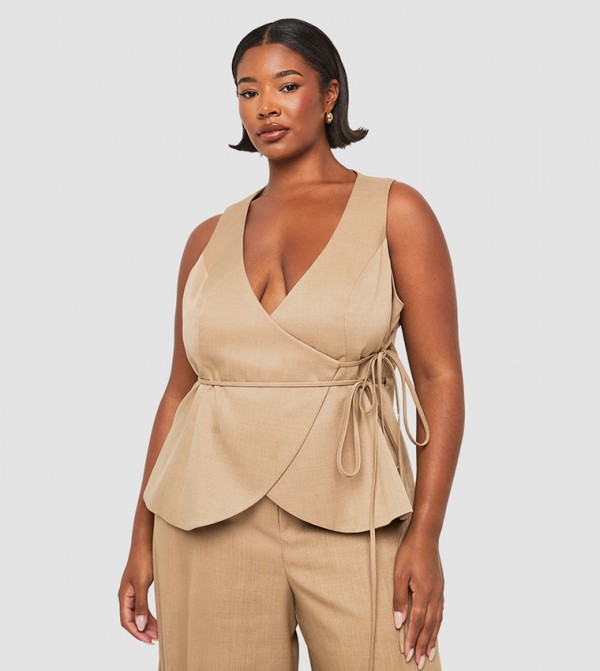 Curve Tailored Wrap Waistcoat